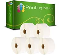 Printing Pleasure 5 x Zebra 50mm x 25mm Compatible Direct Thermal Labels for Zebra Type Printers | 1000 Labels per Roll
