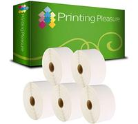 Printing Pleasure 5 x Zebra 52mm x 25mm Compatible Direct Thermal Labels for Zebra Type Printers | 2000 Labels per Roll