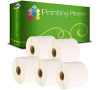 Printing Pleasure 5 x Zebra 72mm x 36mm Compatible Direct Thermal Labels for Zebra Type Printers | 1000 Labels per Roll