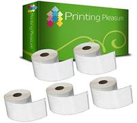 Printing Pleasure 5X Compatible with 11352 25mm x 54mm White Address Labels Rolls (500 Labels per Roll) for LabelWriter 4XL 450 400 330 320 310 Twin Turbo Duo SLP 450 440 430