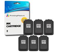 Printing Pleasure 6 XL BLACK Compatible Printer Ink Cartridges for Photosmart 3110 3210 3210xi 3310 C5180 C6150 D6160 C6180 C6280 D7160 C7180 D7260 C7280 D7460 C8180 8250 | Replacement for 363