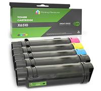 Printing Pleasure 6510 Replacement for Xerox 6515 Toner Cartridge Compatible with Xerox Phaser 6510 6510DN 6510N WorkCentre 6515 6515N 6515DN 6515DNI 6515NW 1 SET + 1BK Black Cyan Magenta Yellow