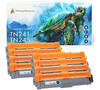 Printing Pleasure 8 (2 FULL SETS) TN-241 TN-245 Toner Cartridges compatible with Brother DCP-9020CDW MFC-9140CDN MFC-9330CDW 9340CDW HL-3140CW 3150CDW 3170CDW - Black/Cyan/Magenta/Yellow, High Yield