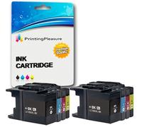 Printing Pleasure 8 (2 SETS) LC1280XL Ink Cartridges compatible with MFC-J5910DW MFC-J6510DW MFC-J6710D MFC-J6710DW MFC-J6910DW - Black/Cyan/Magenta/Yellow, High Capacity