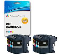 Printing Pleasure 8 XL (2 SETS) LC-12E Ink Cartridges compatible with MFC-J6925DW - Black/Cyan/Magenta/Yellow, High Capacity