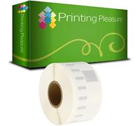 Printing Pleasure 99013 Compatible Clear Address Labels Roll for LabelWriter & Seiko Label Printers | 36mm x 89mm | 260 Labels per Roll