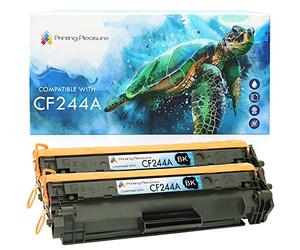 Printing Pleasure CF244A 2 Toner Cartridges compatible for HP LaserJet Pro M15a M15w M16a M16w MFP M28a M28w M29a M29w