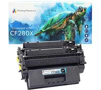 Printing Pleasure CF280X 2 Toner Cartridges compatible for HP Laserjet Pro 400 M401A M401D M401DN M401DNE M401DW M401N MFP M425DN MFP M425DW