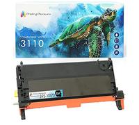 Printing Pleasure Compatible Dell 3110/3115 Toner Cartridge for Dell 3110cn, 3115cn - Black, High Yield