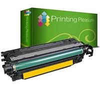 Printing Pleasure Compatible Toner Cartridge for HP Colour Laserjet CP3525 CP3525DN CP3525N CP3525X CP3530 CM3530 MFP CM3530FS MFP CP3520 Canon LBP-7750CDN LBP-7700C - Yellow, High Yield
