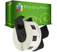 Printing Pleasure DK11221 Square Labels Compatible with P-Touch QL-500 QL-550 QL-570 QL-700 QL-720 QL-800 QL-810 QL-820 QL-1100 QL-1110 | 23mm x 23mm | 1000 Labels per Roll | Square Shape