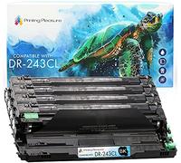 Printing Pleasure DR-243CL 4 Drum Units compatible with Brother DCP-L3510CDW DCP-L3550CDW HL-L3210CW HL-L3230CDW HL-L3270CDW MFC-L3710CW MFC-L3770CDW - Black/Cyan/Magenta/Yellow, High Yield
