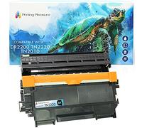 Printing Pleasure DR2200 Drum Unit & TN2220 Toner Cartridge compatible with Brother DCP-7055 DCP-7060D DCP-7065DN HL-2130 HL-2132 HL-2240 2240D 2250DN 2270DW MFC-7360N FAX-2840 - Black, High Yield