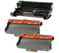 Printing Pleasure DR3300 Drum Unit & 2x TN3380 Toner Cartridges compatible with Brother HL-5440D 5450DN 5470DW 6180DW MFC-8510DN 8520DN 8950DW 8950DWT DCP-8110DN 8250DN - Black, High Yield