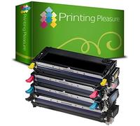 Printing Pleasure FULL SET of Compatible Laser Toner Cartridges for Dell 3110 3110cn 3115 3115cn | 593-10170 593-10171 593-10172 593-10173