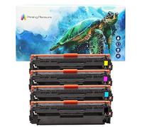 Printing Pleasure FULL SET of Compatible Laser Toner Cartridges for HP LaserJet Pro 200 Color M251 n/nw MFP M276 n/nw Canon LBP7110CW MF8230CN MF8280CW | CF210X CF211A CF213A CF212A 131X 131A 731