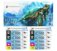 Printing Pleasure LC1100 LC985 10 Ink Cartridges compatible for Brother DCP-145C 165C 195C 197C 375CW 385C 395CN 585CW 6690CW MFC-250C 290C 490CW 5890CN 5895CW 6490CW 990CW J615W