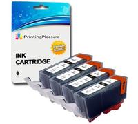 Printing Pleasure PGI-520XL Ink Cartridges,Compatible Ink Cartridge Replacement for Pixma MP540 550 560 620 MX860 870 iP3600 4600 4700 -Black,High Capacity(4 Black)