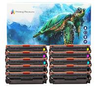 Printing Pleasure Set of 10 Compatible Laser Toner Cartridges for HP LaserJet Pro 200 Color M251 n/nw MFP M276 n/nw Canon LBP7110CW MF8230CN MF8280CW | CF210X CF211A CF213A CF212A 131X 131A 731