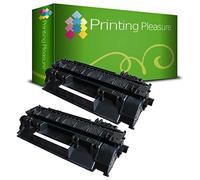 Printing Pleasure Twin-Pack Black Compatible Toner Cartridges for use in HP Laserjet P2050 P2055 P2055D P2055DN P2055X Canon LBP-6300DN LBP-6310DN LBP-6650DN LBP-6670DN MF-5840DN MF-5880DN MF-5980DW