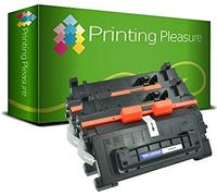 Printing Pleasure Twin-Pack CF281A 81A Black Compatible Toner Cartridges for use in HP LaserJet Enterprise M604dn, M604n, M605dn, M605n, M605x, M606dn, M606x, MFP M630dn, M630f, M630h, Flow MFP M630z