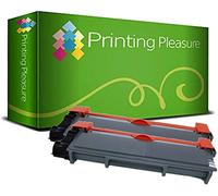 Printing Pleasure Twin-Pack TN-2420 Black Toner Cartridges compatible with Brother DCP-L2510D DCP-L2530DW HL-L2310D HL-L2350DW HL-L2370DN HL-L2375DW MFC-L2710DN L2710DW MFC-L2730DW L2750DW (with Chip)