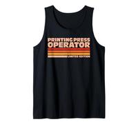 Printing Press Operator Retro Sunrise Tank Top
