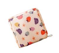 Printing Sanitary Napkin Pad Pouch - Cute Reusable Period Organizer Bag, Small Feminine Hygiene Kit, Waterproof Fabric Holder, Portable Zipper Pouch | Durable Washable Material for School, Travel