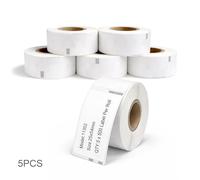 Printing Saver 11352 Compatible Return Address Labels 25 x 54mm, 500 Labels/Roll, 5 Pack for Dymo LabelWriter 310 320 330 4XL 400 450 Turbo Twin Turbo Duo & Seiko SLP Printers