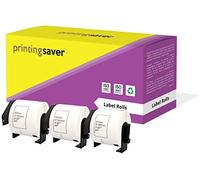 Printing Saver 3 DK-11202 Continuous White Address Labels Compatible with P-Touch QL-1050 1050N 1060N 500A 500BS 500BW 560VP 560YX 580 580N 650TD Brother Label Printers (62mm x 100mm)