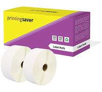 Printing Saver 50 x 52 mm 2 Compatible Direct Thermal Labels Rolls (2000 Labels per Roll) for Zebra Toshiba Citizen Sato Honeywell Intermec Datamax CAB Eltron Godex Orion UPS Wasp Label Printers