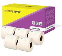 Printing Saver 5X 99015 54 x 70 mm Compatible Multipurpose Labels Rolls (320 Labels per Roll) for LabelWriter 310 320 330 4XL 400 450 Turbo/Twin Turbo/Duo & Seiko SLP Label Printers