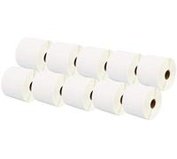 Printing Saver 76 x 51 mm 10 Compatible Direct Thermal Labels Rolls (1000 Labels per Roll) for Zebra Toshiba Citizen Sato Honeywell Intermec Datamax CAB Eltron Godex Orion UPS Wasp Label Printers