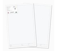 Printlink - 11 x 17 (Portrait) Graph Paper Pads (2-Pack) - Engineering, Drafting & Blueprint Sheets with Header - 50 Pages per Pad, Prismatic Blue Grid Lines for Planning, Design & Technical Drawing
