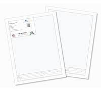 Printlink - 8 1/2 x 11 Graph Paper Pads (2-Pack) - Engineering, Drafting & Blueprint Sheets with Header 50 Pages per Pad, Blue Grid Lines for Planning, Design & Technical Drawing