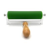 Printmaking Brayer Roller with Wood Handle, Rubber Ink Roller for Linocut, Relief & Letterpress Printing, Art Tool for Stamping, Gluing & Block Printing