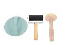 Printmaking Roller Set for Beginners and Artists, Wood Handle | Crafting Press Stamping Art Tools, Comfortable Grip, Sturdy Build, for Printmaking Projects and Creative Use