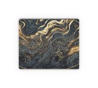PrintNestUK Vintage Celestial Star Map Mouse Pad - 5mm Thick Small Rectangular Mousepad, Aesthetic Gold & Midnight Blue Constellation Astrology Desk Mat, Non-Slip Rubber Base Computer Laptop Mat