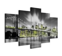 Prints on Canvas - Canvas Wall Art 100x50 cm / 40"x20" 5 pcs Large Canvas Prints XXL - Art Deco Pictures for Bedroom Walls - Home Decor Wall Pictures for Living Room new york city 030102-26