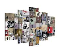 Prints on Canvas - Canvas Wall Art 200x100 cm/80"x40" 5 pieces - Non-woven Canvas Prints Image Framed Artwork Painting Picture Photo Home Decoration - banksy collage i-C-0092-b-n