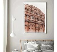 Prints on Canvas Painting Boho India City Indian Monument Taj Mahal Travel Architecture Photography Poster Canvas Painting(70x110cm/Frameless)