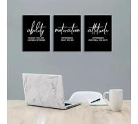 Prints on Canvas Painting Boost Office Morale with Inspirational Wall Art Nordic Style for Living Room Home Decoration 30x45cm-3Pcs Frameless