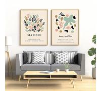 Prints on Canvas Painting Henri Matisse Gallery Cut out Colorful Wall decor Print Abstract Poster Office Home Decoration(30x40cm-2pcs)