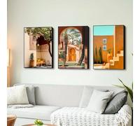 Prints On Canvas Painting Hotels And Resorts In Africa The Middle East Landscape Printing For Living Room Bedroom Office(40x60cm-3Pcs)
