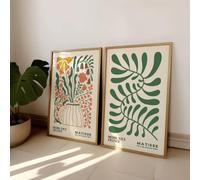 Prints on Canvas Painting Matisse Flower Market Bohemian Floral Art Bedroom Wall Decor Mid-century Modern Exhibition(60x80cm-2pcs)