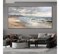 Prints On Canvas Painting Modern Abstract Beach Scene Office Home Interior Decoration(55X110cm)