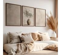 Prints On Canvas Painting Retro Olive Tree,Mediterranean WallFlower And Plant Art Branch PrintingGallery Cover(50x75cm-3Pcs)