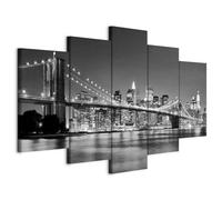 Prints on Canvas Wall Art 200x100 cm / 80"x40" 5 pcs Large Canvas Prints XXL - Art Deco Pictures for Bedroom Walls - Home Decor Wall Pictures for Living Room new york 030211-51