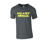 PRINTS TO MAKE YOU SMILE Beast Mode | Gym T-Shirt |Grey | XX-Large