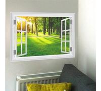 Prints window nature landscape view wall picture home decor living room bedroom wall art painting canvas posters mural 60x90cm Frameless